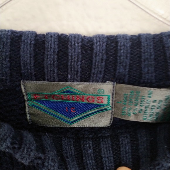 🐲VTG oversized chunky  knit sweater - Picture 6 of 9